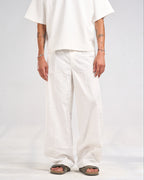 Cream Utility Pants