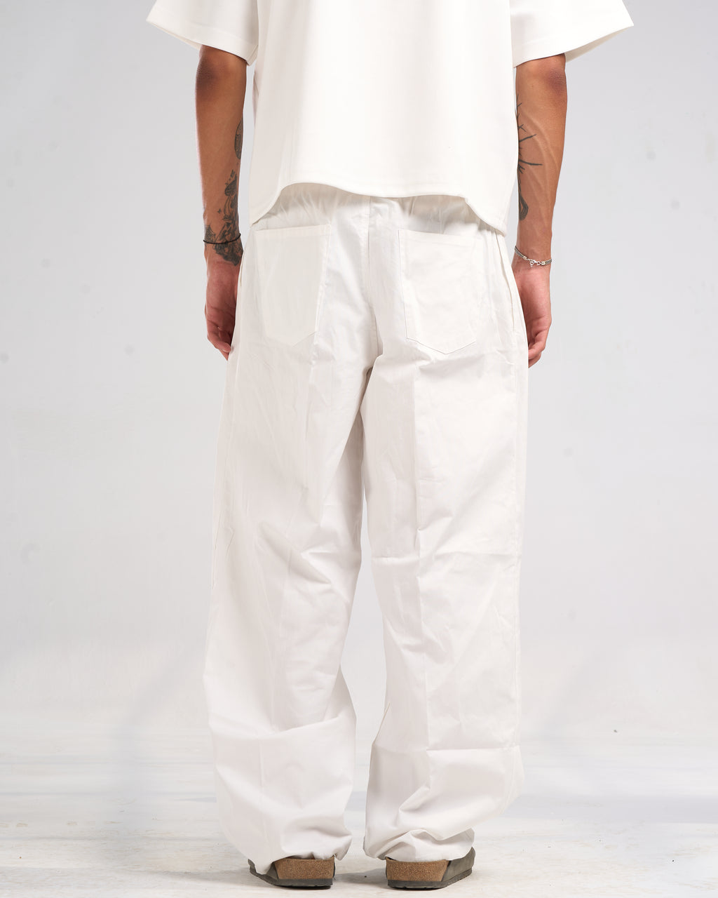 Cream Utility Pants