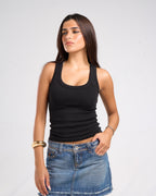 Black tank top